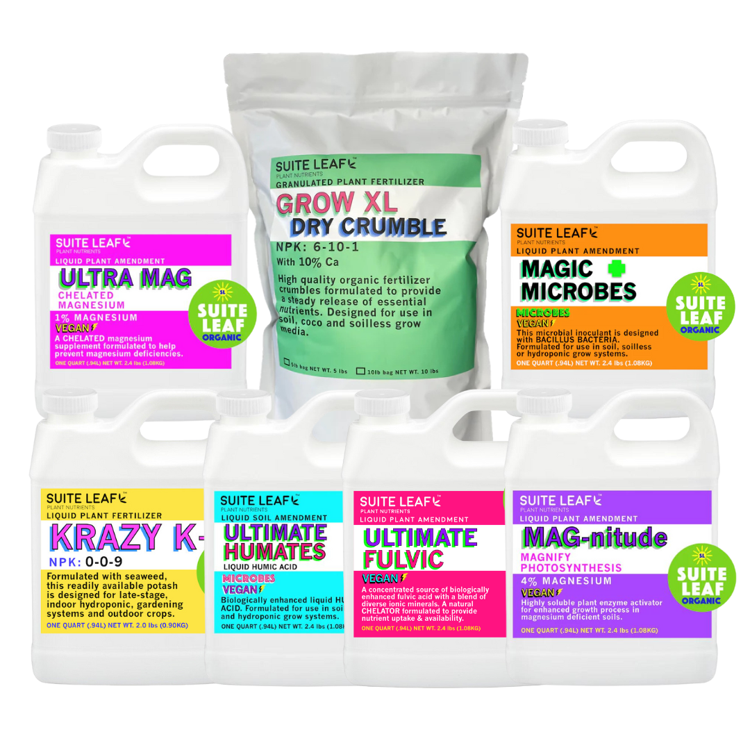 organic fertilizer for plant growth Complete Organic Fertilizer Home Grow Kit – Suite Leaf Plant Nutrients