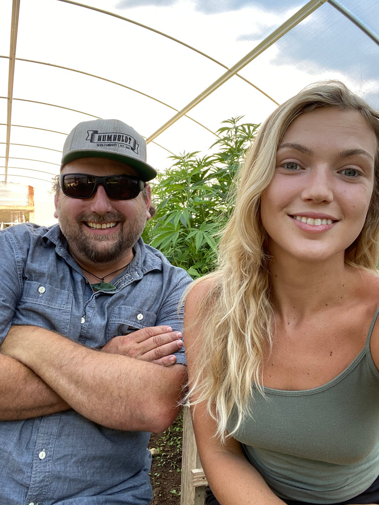 Nat and Halle Pennington of Humboldt Seed Co. talk with Danny Danko