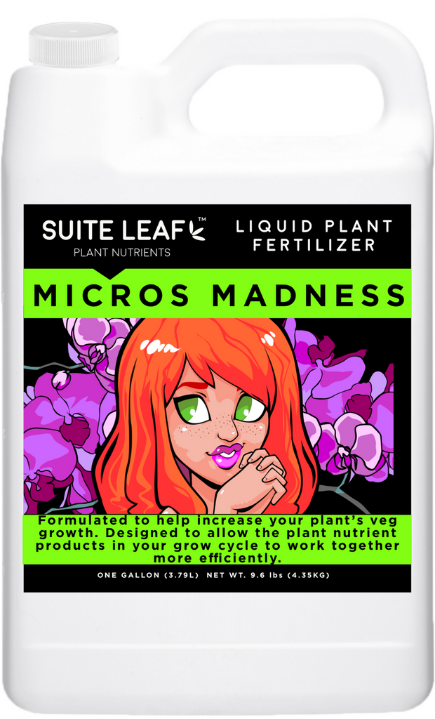 leaf plant fertilizer Micros Madness Liquid Plant Fertilizer – Suite Leaf Plant Nutrients