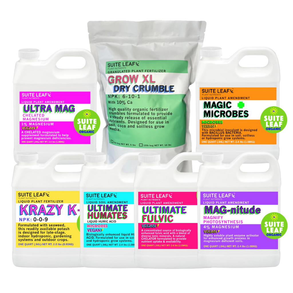 vegan organic liquid fertilizer Complete Organic Fertilizer Home Grow Kit – Suite Leaf Plant Nutrients