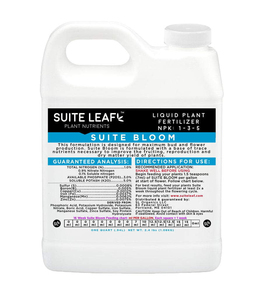 npk fertilizer for flowering plants Suite Bloom Hydroponic Fertilizer NPK 1-3-5 – Suite Leaf Plant Nutrients