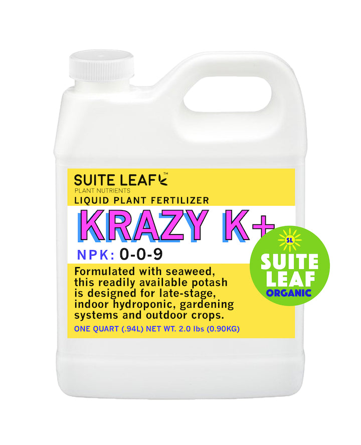 KRAZY K+ 0-0-9 Organic Liquid Plant Fertilizer – Suite Leaf Plant Nutrients