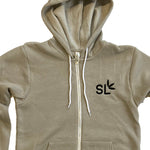 Suite Leaf Gray Zip-up Hoodie (Unisex)